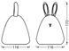Ночной светильник с аккумулятором Ledvance nightlux touch Rabbit led 2,5W, micro-USB, RGBW (4058075602113) 4058075602113 фото 3