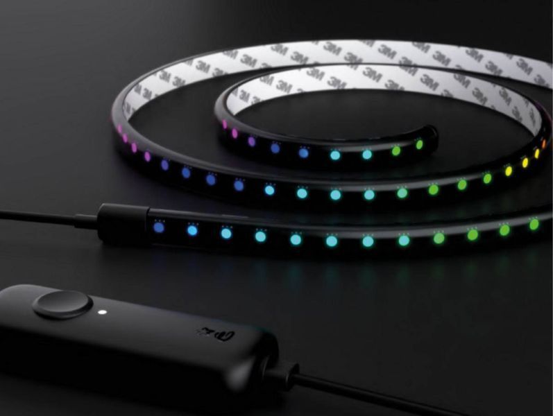 Подовжувач Smart LED підсвічування Twinkly Line 100 RGB, Gen II, IP20, плюс 1,5 м, кабель чорний (TWL100ADP-B) TWL100ADP-B фото