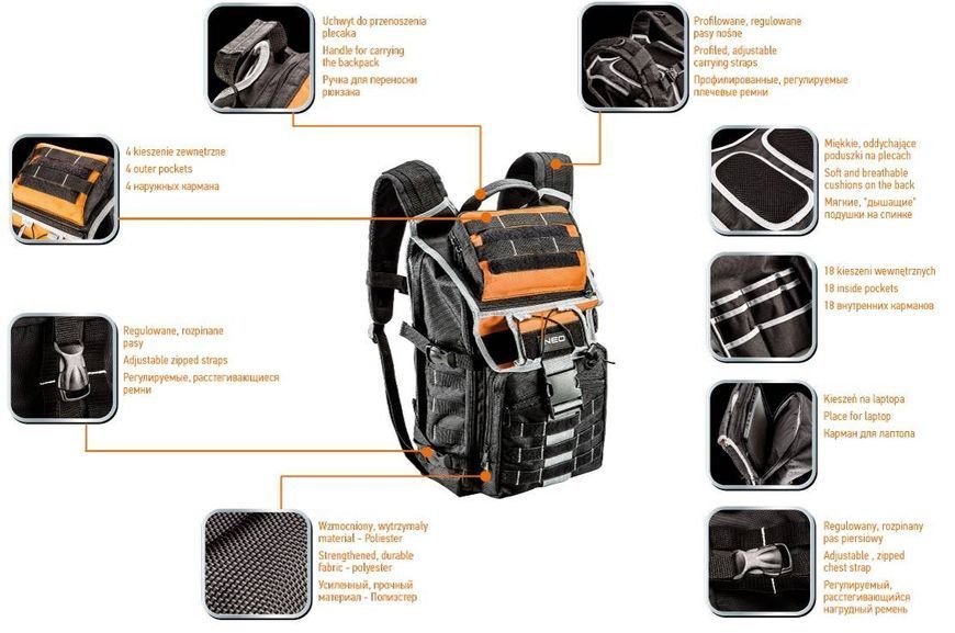 Рюкзак для инструментов Neo Tools (84-304) 84-304 фото