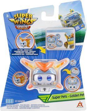 Ігрова фігурка Super Wings Super Pet Золотий Хлопчик улюбленець (Golden Boy pet), світло EU770431 фото