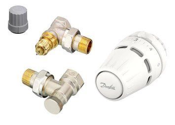 Комплект термостатический Danfoss Regus RA+RA-FN+RLV-S, 1/2", угловой 015G5301 фото