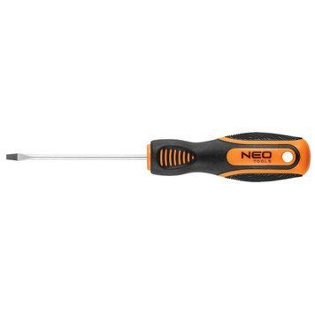 Отвертка Neo Tools, шлицевая 3x75 мм, CrV 04-171 фото