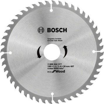 Диск пильный Bosch Eco for Wood 190x2.2x30-48T (2.608.644.377) 2.608.644.377 фото