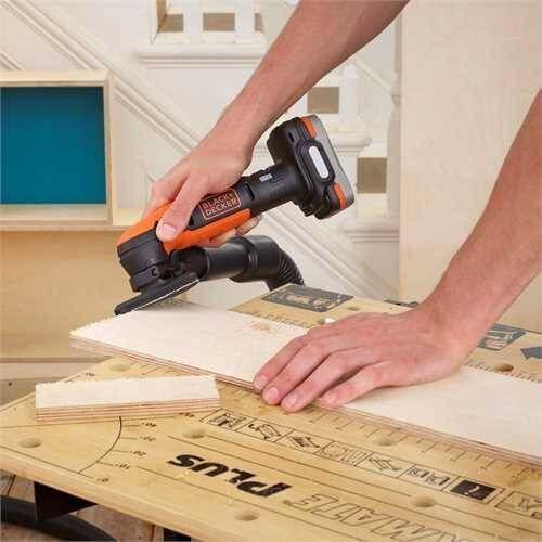 Вибрационная шлифмашина Black&Decker BDCDS12N акум., 12В, 92x92х92мм BDCDS12N фото