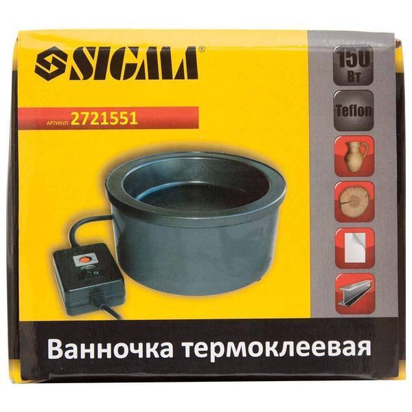 Ванночка термоклеевая с тефлоновым покрытием 150Вт SIGMA (2721551) SG-2721551 фото