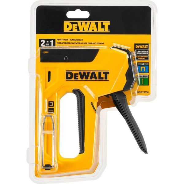Степлер DeWalt Heavy Duty для скоб типа G 6-14 мм, гвоздей типа J 12, 15 мм (DWHTTR350-0) DWHTTR350-0 фото