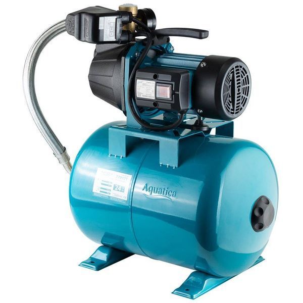 Станція 0.8кВт Hmax 38м Qmax 58л/хв (самовсмоктувальний насос) 24л AquaticaLEO EKJ-802IA5/UA (775346/24) SG-775346/24 фото
