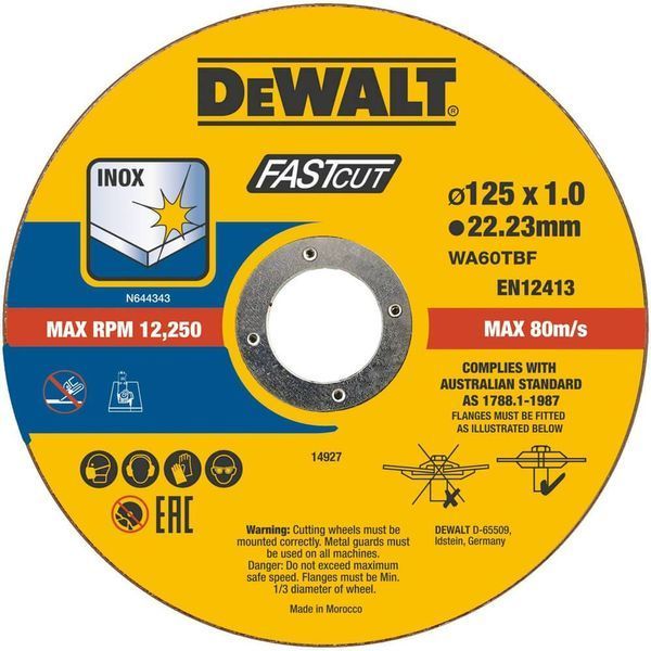 Набір кругів відрізних FASTCUT DeWALT DT20540 DT20540 фото