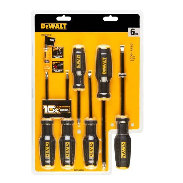 Набір викруток TOUGHSERIES&trade; MAX FIT&reg;, 6 штук DeWALT DWHT62056-0 DWHT62056-0 фото