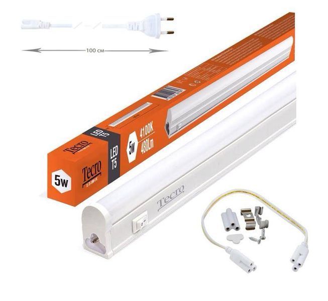 Світильник LED Tecro TL-T5-5W-4.1K 5W 4100K TL-T5-5W-4.1K фото
