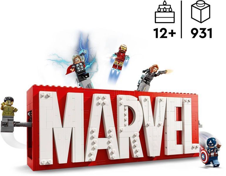 Конструктор LEGO Super Heroes Marvel Логотип и мини фигурки MARVEL 931 элемент (76313) 76313 фото
