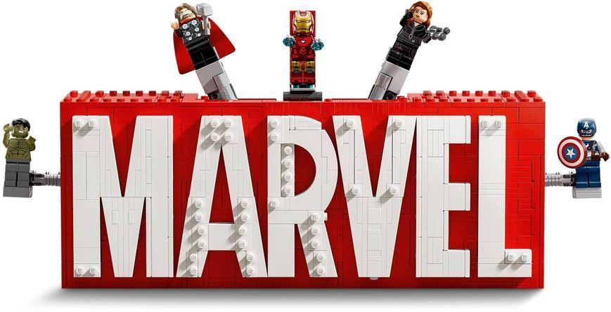 Конструктор LEGO Super Heroes Marvel Логотип и мини фигурки MARVEL 931 элемент (76313) 76313 фото