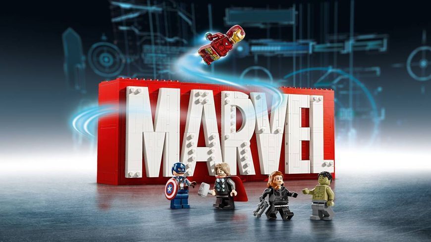 Конструктор LEGO Super Heroes Marvel Логотип и мини фигурки MARVEL 931 элемент (76313) 76313 фото