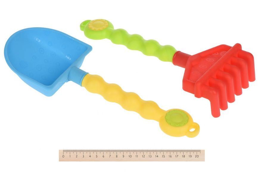 Набір для гри з піском Same Toy Ведерко 6 одиниць рожеве (976Ut-1) 976Ut-1 фото
