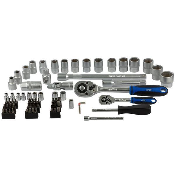 Набор торцевых насадок и биты 1/4", 1/2" 72шт Start GRAD (6003145) SG-6003145 фото
