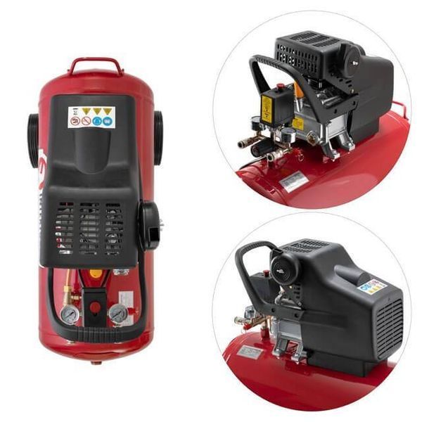 Компрессор 50 л, 1500 Вт, 220 В, 8 атм, 206 л/мин. INTERTOOL PT-0003 PT-0003 фото