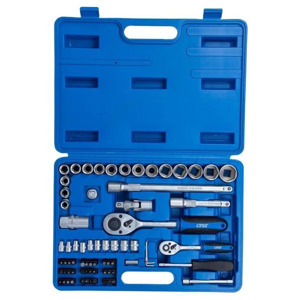 Набор торцевых насадок и биты 1/4", 1/2" 72шт Start GRAD (6003145) SG-6003145 фото