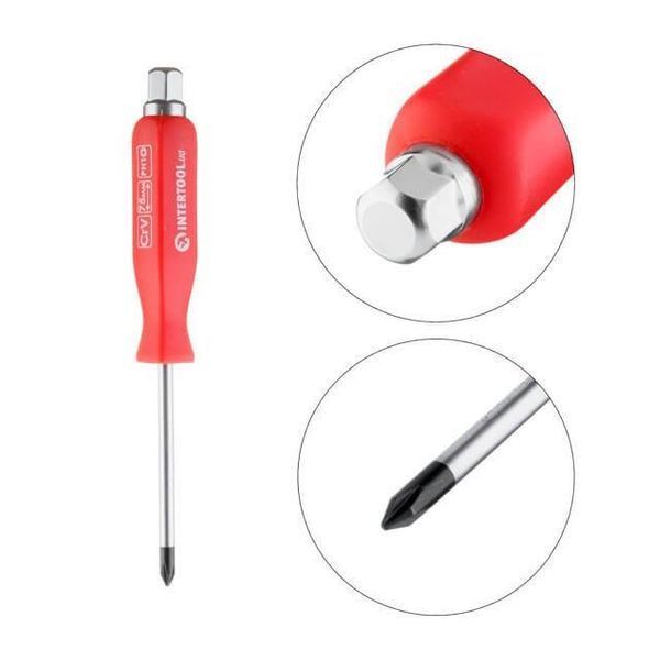 Викрутка ударна PH 1 x 75 мм, CrV INTERTOOL HT-0486 HT-0486 фото