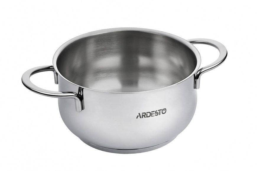 Кастрюля Ardesto Black Mars серая из нержавеющей стали 2.3 л (AR0723S) AR0723S фото