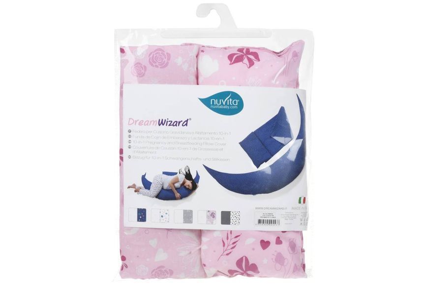 Аксесуар для подушки Nuvita DreamWizard (наволочка/чохол) Рожевий NV7101Pink (NV7101PINK) NV7101PINK фото
