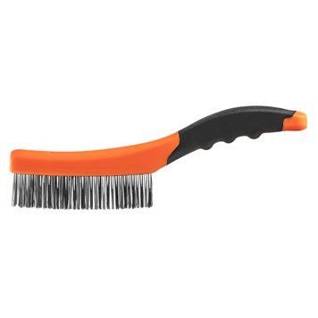Щітка дротяна Neo Tools пряма, 4х16 рядів, прямий дріт 0.3мм, 260мм, двокомпонентне руків'я 39-010 фото