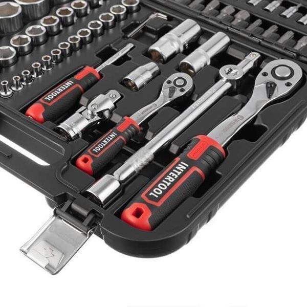 Набор инструментов 1/2" & 1/4", 94 ед., Cr-V INTERTOOL ET-8094 ET-8094 фото