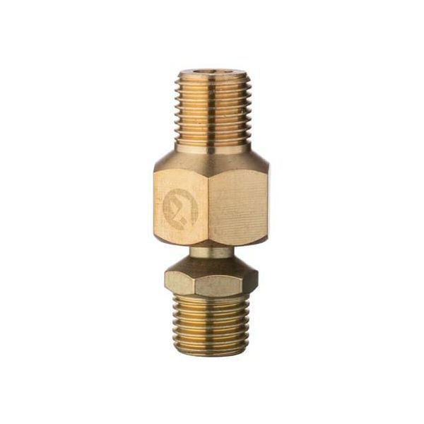 Шарнир поворотный наружная резьба 1/4" - 1/4", латунь STORM INTERTOOL PT-2208 PT-2208 фото