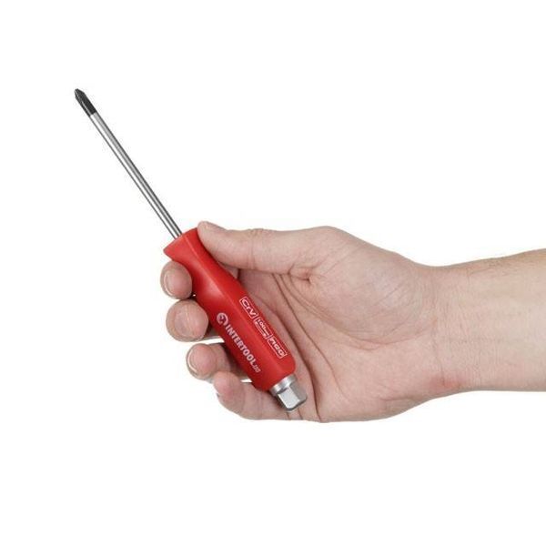 Отвертка ударная PH 2x100мм, CrV INTERTOOL HT-0487 HT-0487 фото