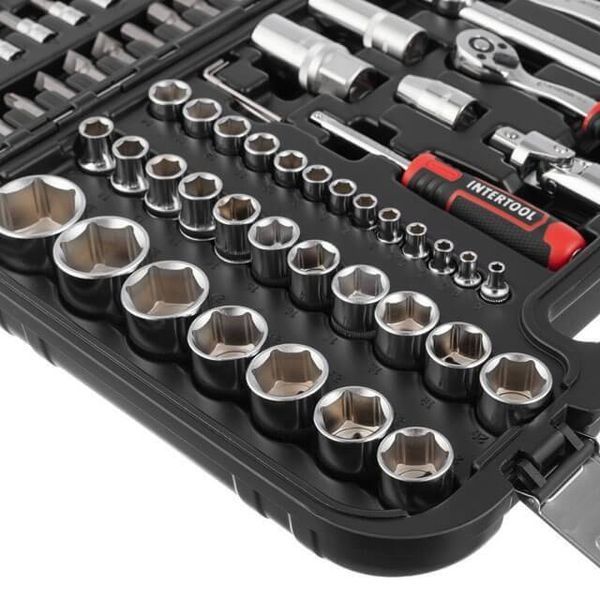 Набор инструментов 1/2" & 1/4", 94 ед., Cr-V INTERTOOL ET-8094 ET-8094 фото
