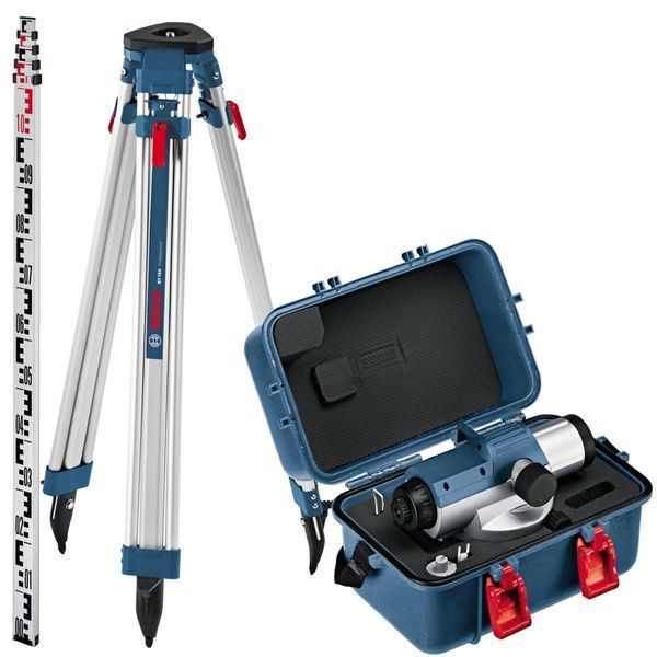 Оптический нивелир Bosch GOL 26 D+BT160+GR500 0.601.068.002 фото