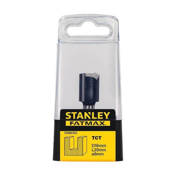 Акс.інстр Stanley фреза по дереву, D=16 мм, L=20 мм, цанга 8 мм STA80302 фото