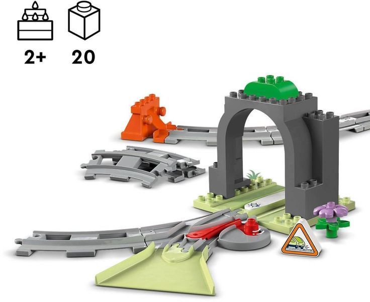 LEGO 10425 DUPLO Town Додатковий набір. Залізничний тунель і колії 10425 фото