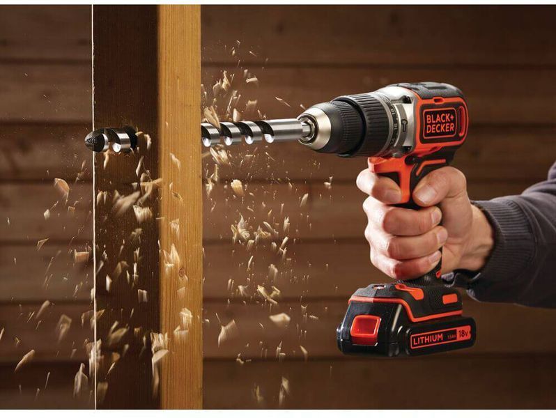 Дриль-шурупокрут ударний безщітковий акумуляторний BLACK+DECKER BL188N BL188N фото