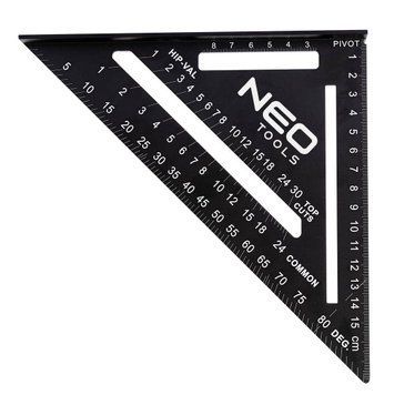 Кутник Neo Tools, 15 см, 18.3x18.3x2.2 см, 45 і 90&deg; 72-102 фото