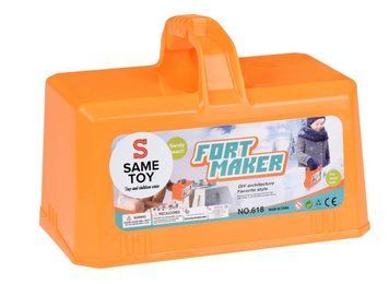 Игровой набор Same Toy 2 в 1 для лепки из снега и песка оранжевый (618Ut-2) 618Ut-2 фото