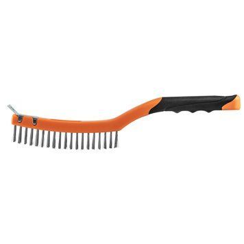 Щітка дротяна Neo Tools пряма, 3х19 рядів, прямий дріт 0.3мм, 345мм, двокомпонентне руків'я 39-012 фото