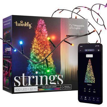 Smart LED Гірлянда Twinkly Dots 400 RGB LED Lights String Black Wire Plug (TWD400STP-BEU) TWD400STP-BEU фото