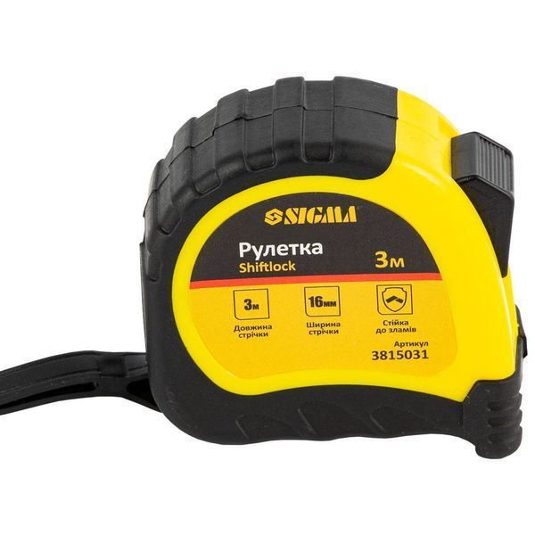 Рулетка shiftlock 3м&times;16мм SIGMA SG-3815031 фото