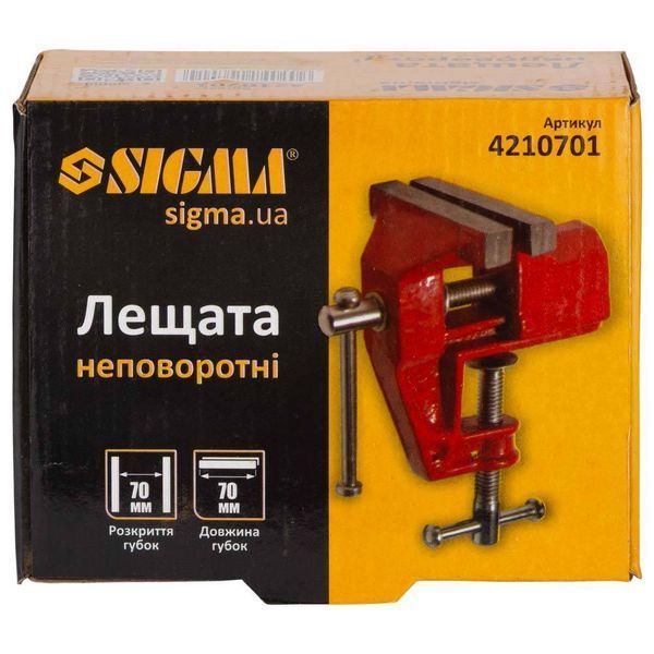 Лещата неповоротні 70мм для дрібних робіт SIGMA (4210701) SG-4210701 фото