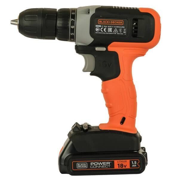 Дрель-шуруповерт аккумуляторный BLACK+DECKER BCD001C1 BCD001C1 фото