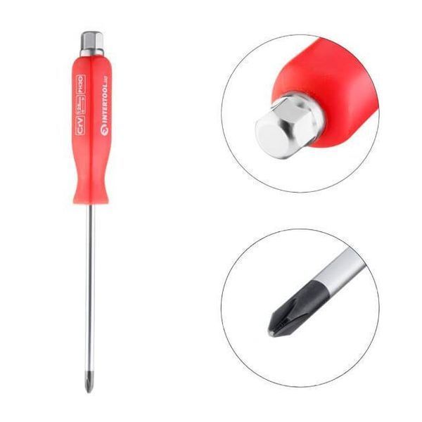 Викрутка ударна PH2 x 125 мм , CrV INTERTOOL HT-0488 HT-0488 фото