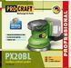 Аккумуляторная эксцентриковая шлифмашина Procraft PX20BL (без акб и зп) PC-030252 фото 2