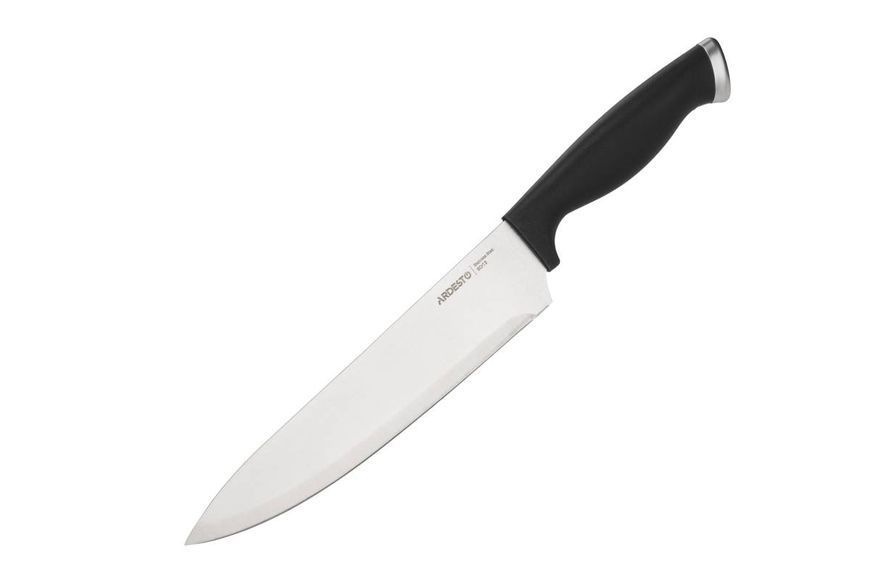 Набір ножів Ardesto Gemini Gourmet 14 предметів, нержавіюча сталь, пластик, каучуковий блок (AR2114SW) AR2114SW фото