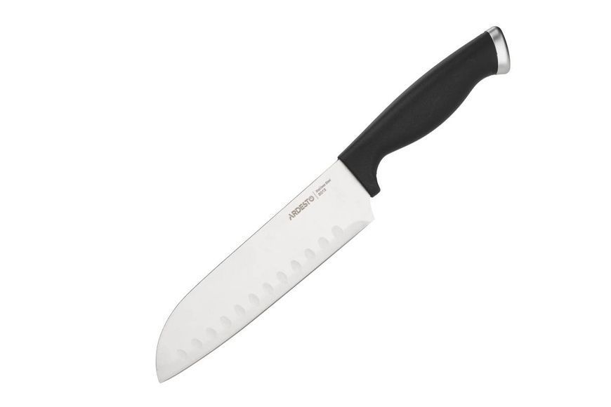 Набір ножів Ardesto Gemini Gourmet 14 предметів, нержавіюча сталь, пластик, каучуковий блок (AR2114SW) AR2114SW фото