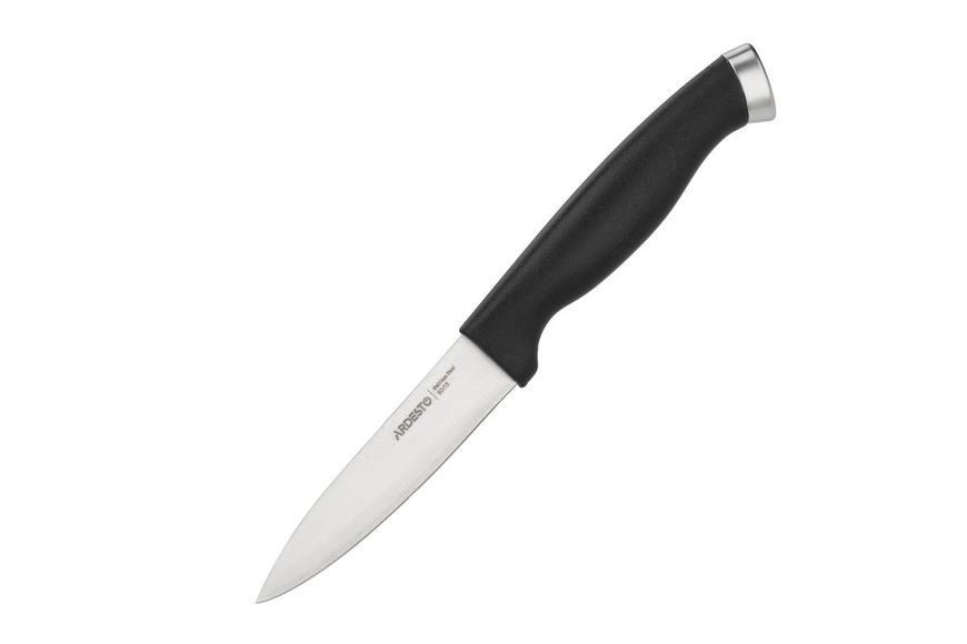 Набір ножів Ardesto Gemini Gourmet 14 предметів, нержавіюча сталь, пластик, каучуковий блок (AR2114SW) AR2114SW фото
