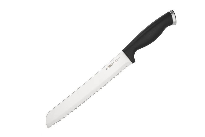 Набір ножів Ardesto Gemini Gourmet 14 предметів, нержавіюча сталь, пластик, каучуковий блок (AR2114SW) AR2114SW фото
