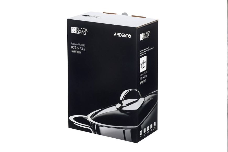 Каструля Ardesto BLACK MARS 3,0 л (AR0730S) AR0730S фото