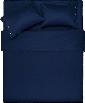 Простирадло на гумці Ardesto Mix&Match, 160х200+30см, 100% бавовна, сатин, синій (ART1620FSN) ART1620FSN фото