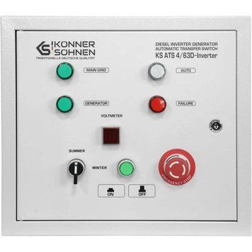 Блок АВР Konner&Sohnen KS ATS 4/63D-Inverter, 230/400В, 14,5кВт (KSATS4/63D-INVERTER) KSATS4/63D-INVERTER фото