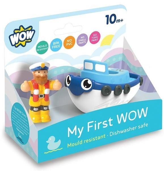 Іграшка WOW TOYS Tug Boat Tim Човен буксир Тім 10413 фото